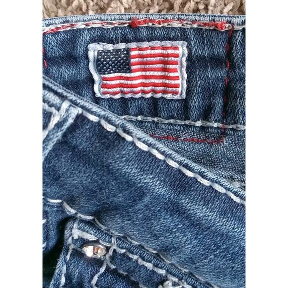 True Religion Blue Jeans RN#112790 CA # 30427 Women's Size 24 28x33 USA 🇺🇸 - Picture 3 of 8